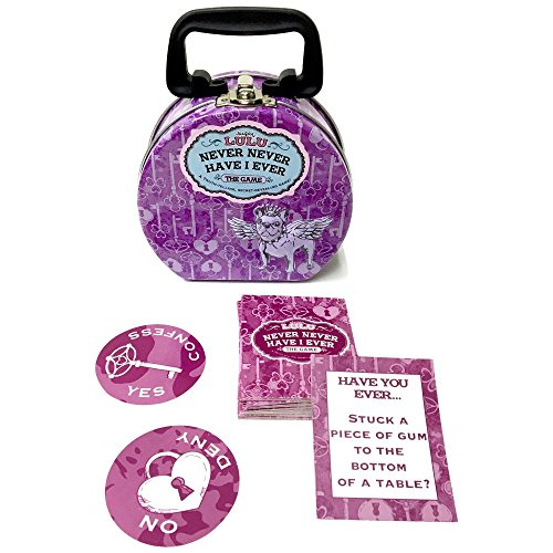 Sugar Lulu Games for Girls Never Have I Ever Card Game Tin