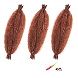 350 Marley Twist Braiding Hair Pre Stretched Ginger Cuban Twist Hair for Crochet Braids Passion Twist Hair Soft Butterfly Faux Locs Spring Twist Hair14 Inch Senegalese Twist Crochet Hair(3 Packs)