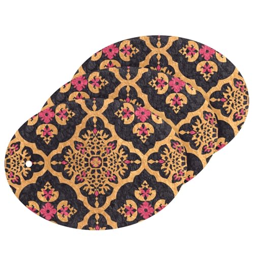 Esponjas de limpieza absorbentes planas geométricas doradas melocotón para el hogar, esponjas de limpieza decorativas multiusos para uso doméstico para limpiar sartenes de cocina, vajilla y utensilios