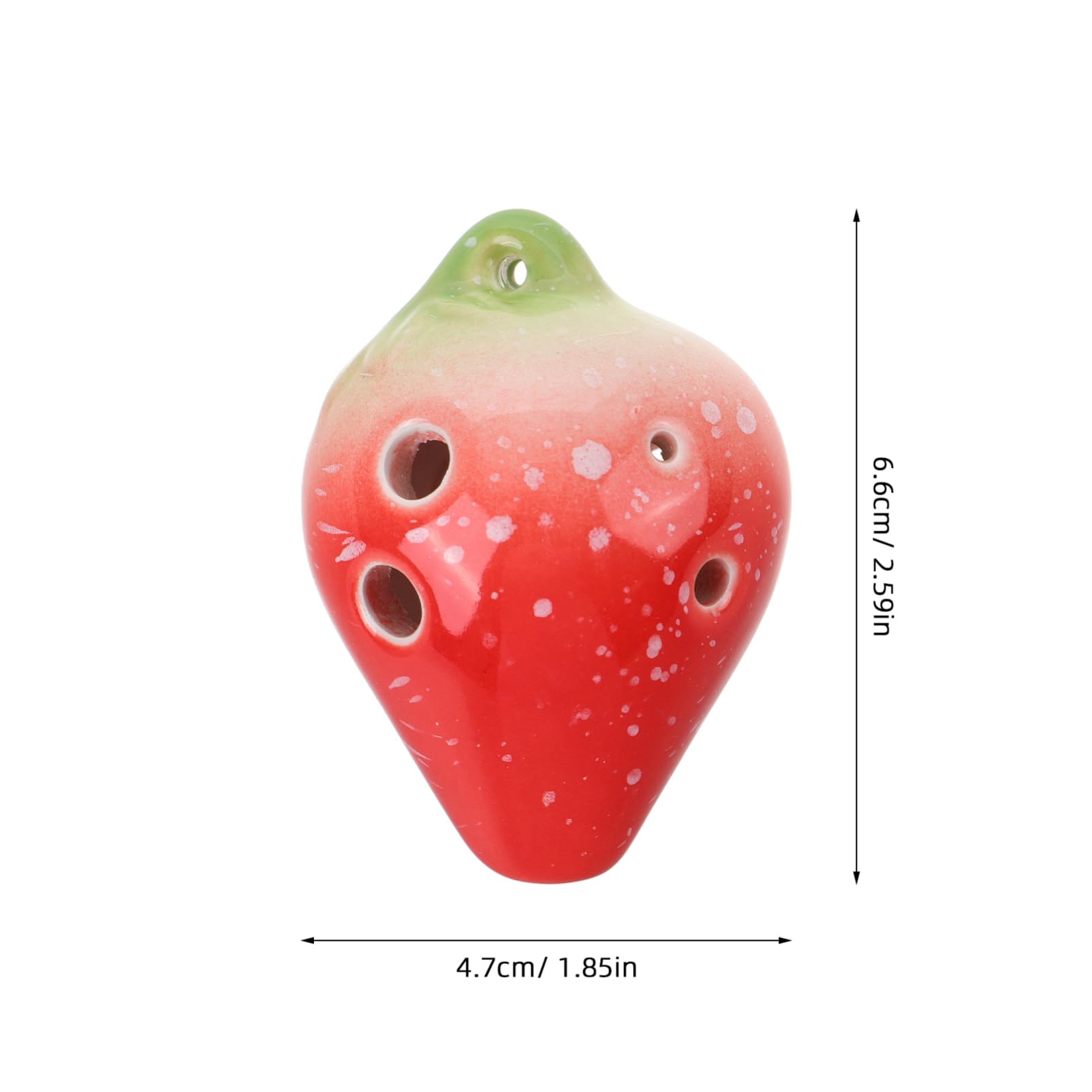 BESPORTBLE 6 Strawberry Shaped Ocarina Instrument for Wind Instrument for Beginners Lightweight and Portable Musical present for Music Practice and Parties