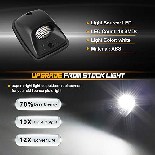 RUXIFEY LED License Plate Light Tag Lights Compatible with 1995 to 2004 Tacoma, 6500K, Pack of 2