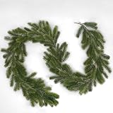 YMIFEEY Tannengirlande Weihnachtsgirlande Tanne Girlande Tannengrün Spritzguss, Künstliche Grüne Girlande Weihnachten Kunsttanne Wie Echt (Grün, 1.95m)