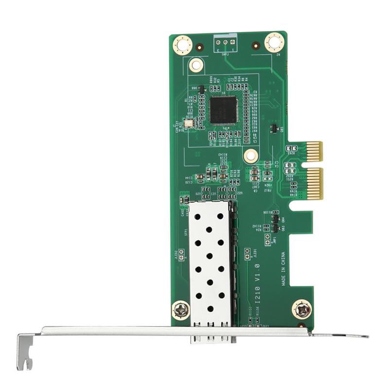 Adaptador de Red PCIe Gigabit SFP con Puerto RJ45 Compatible con Chipset I210, Tarjeta LAN de Fibra de Puerto Único con Interfaz LC para Escritorio y Servidor, Ethernet de Alta Velocidad miniatura 4