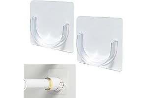 Amazing Adjustable Tension Shower Curtain Rod Holder, No Drilling Required