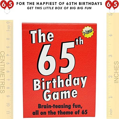 GoForItGames.com 65th Birthday Gifts: THE 65TH BIRTHDAY GAME entertaining trivia cards for anyone turning 65 years old. Find the correct answer from three possible answers. Loads of fun and laughs!