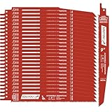 Souyou 25 Pack 9 Inch 5/8 Tpi Reciprocating Saw Blades Bi-Metal Steel Demon with Perma-Shield Coating Stud and Reciprocating Saw Blades for Cutting Embedded Wood Metals PVC Pallets etc.