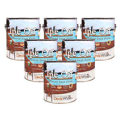 Image of DeckWise Ipe Oil Hardwood Deck Semi-Transparent 250 VOC Natural Finish (Pack of 6, 1-Gallon Each)