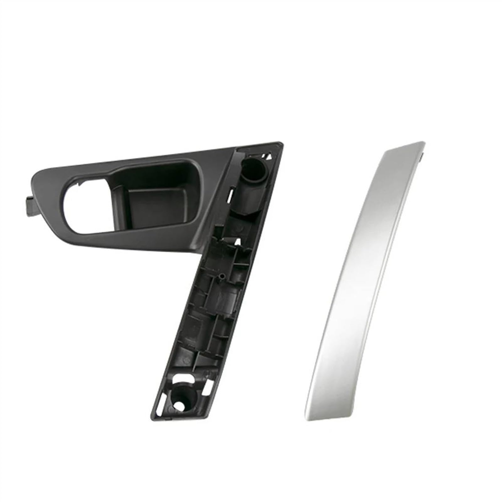 Blnetu Left Handle Silver For Nissan For Qashqai J10 2007-2015 80945-Je50a 80944-Je50a Car Door Handle Base Internal Handle Handle Cover (Left Handle Silver)