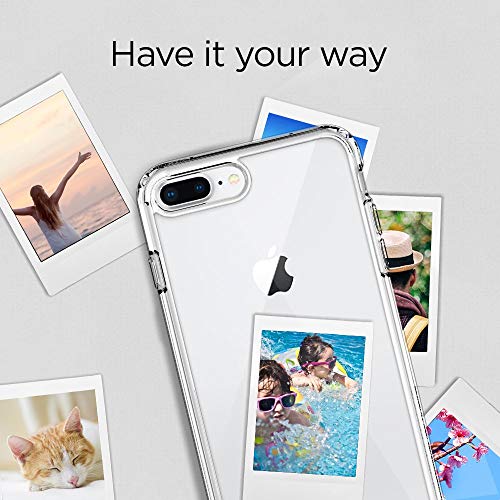 Image of WOW IMAGINE Crystal Clear Transparent Back Case Cover for Apple iPhone 7 Plus | 8 Plus | Full Device & Camera Protection Shockproof TPU | Flexible Silicone Back Cover Case - Transparent