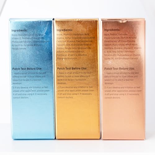 Anti-Aging Facial Serum Set - Retinol, Vitamin C & Hyaluronic Acid - Image 7