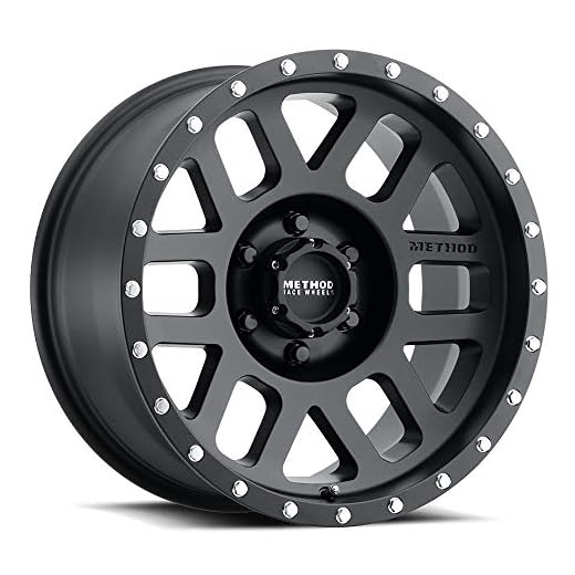 Method Race Wheels 306 Mesh Matte Black 17x8.5" 6x5.5", 0mm offset 4.75" Backspace, MR30678560500