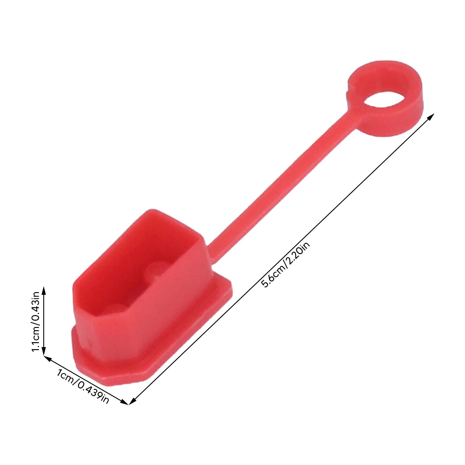 SUNGOOYUE 30-teilige XT60 Stecker-Abdeckungen – Wasserdicht, Staubdicht, Für Drohnen-Akkus (rot)