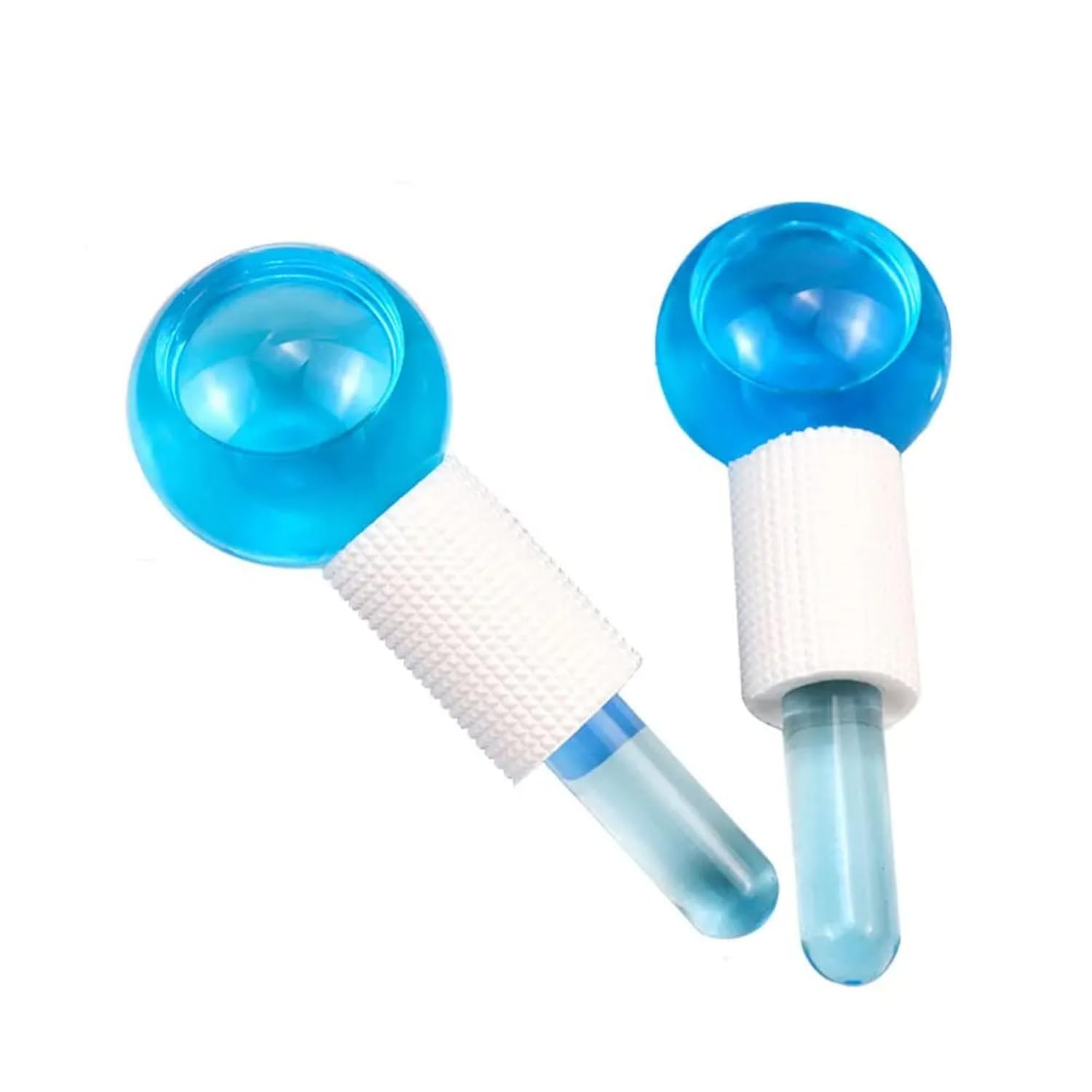 VARENYYA Facial Ice Globe Smart Cool Face Roller Ball | Facial Massage Tools for Neck Eye Circle Reduce | Anti Ageing Wrinkles Soothing Firming Skin Crystal Ice Roller (Pack of 2)