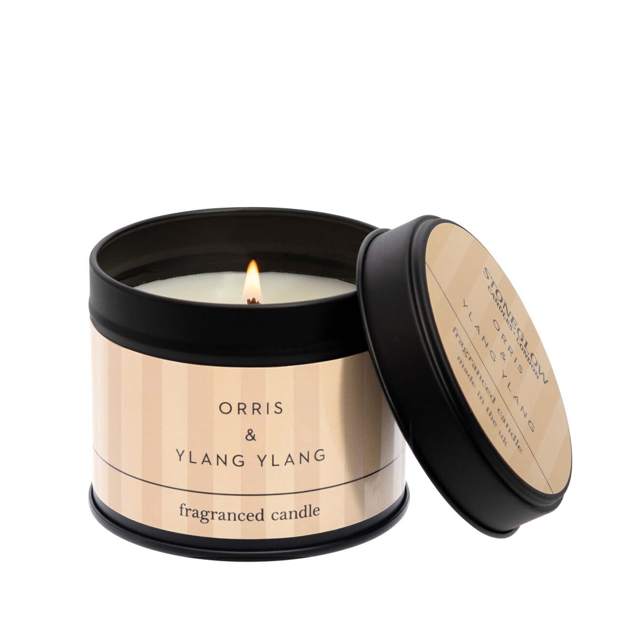 Stoneglow - Modern Classics Collection - Orris & Ylang Ylang - Candle Tin - Peach