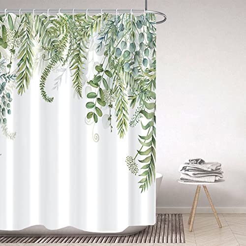 Uiiooazy Green Eucalyptus Shower Curtain - Image 2