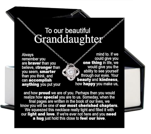 Granddaughter Necklace From Grandma, Granddaughters Gifts From Grandpa, Grandmother And Granddaughter Necklace, Birthday Ideas, Christmas Gifts For Granddaughters, Jewelry For Her From Grandparent2