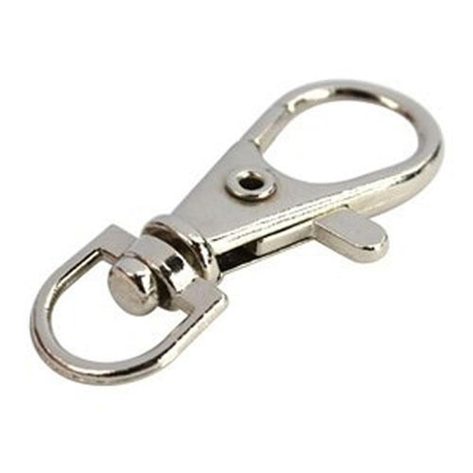 matumou 10Pcs 38mm Alloy Lobster Claw Swivel Clasps Key Ring for Jewelry Making Parts