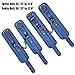 EXREIZST 4 Soft Fur Leather Cuffs Adjustable Leather Straps for Ankle-Hand-Wrist Home Gyms Sports Training Kit, Blue