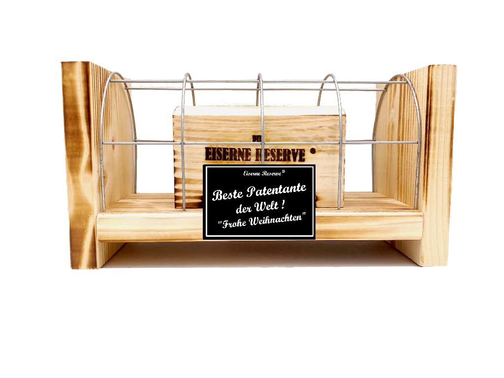 Patentante Geld Geschenk - Eiserne Reserve Gitterbox Geldgeschenk - Geschenkidee Geldgeschenk Geld verschenken verpacken -s- Beste Patentante der Welt Frohe Weihnachten