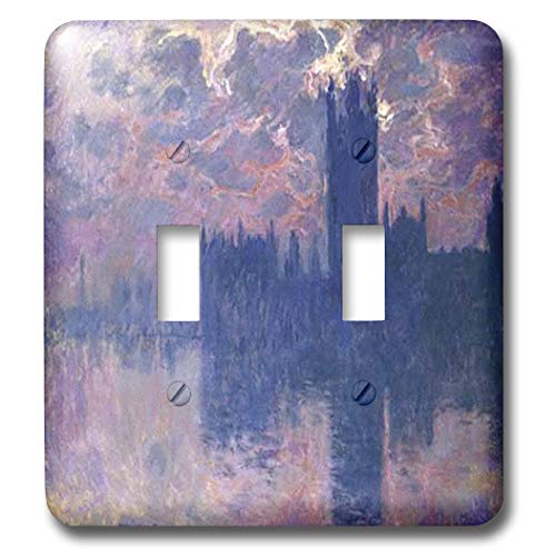 Double interrupteur à baïonnette Claude Monet pour remplacer vos plaques