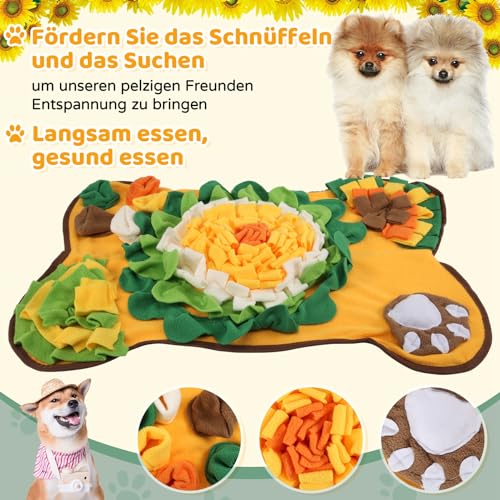 Schnüffelmatte für Hunde für große mittelgroße und kleine Hunde Haustier-Futtersuchmatte für Geruchstraining schnüffelteppich Hund