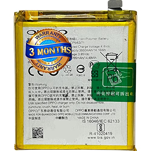 Image of Original BLP701 Replacement Part for Oppo Reno (PCAM00, PCAT00, CPH1917) (with 3 Months Warranty by Naru)