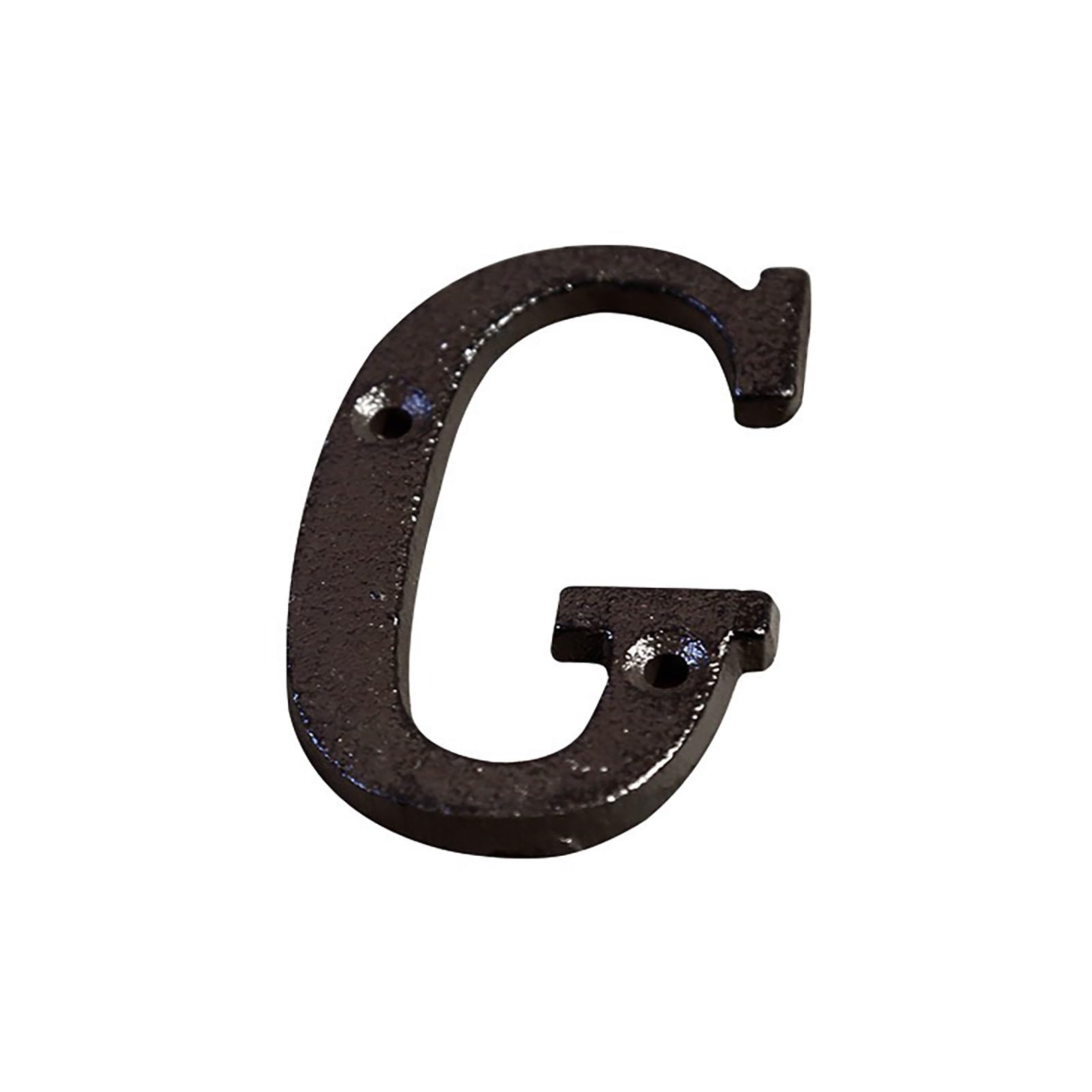 2.95 Inch House Numbers with Screws Modern Metal Door Number Cast Iron Address Numbers Letters Sign, for Outside Mailbox Apartment Yard Room Street Hotel Wall Decor Garden Cafe(G) — image 1