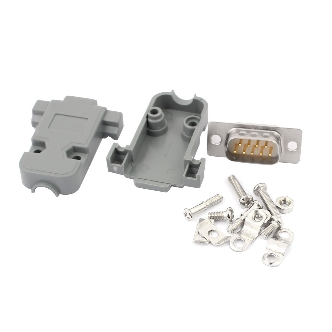 Aexit DB9 9 Video Cables Pin 2 Rows Male Converter Connector