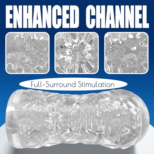 Upgraded Male Masturbator 3D Textured TPE Pocket Pussy Sex Toy - Image 3