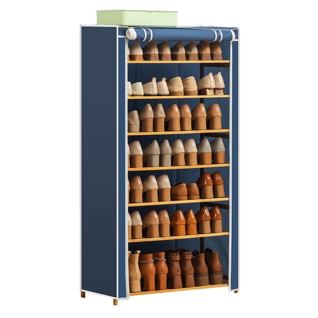 Meuble à chaussures pour couloir étroit avec housse de protection