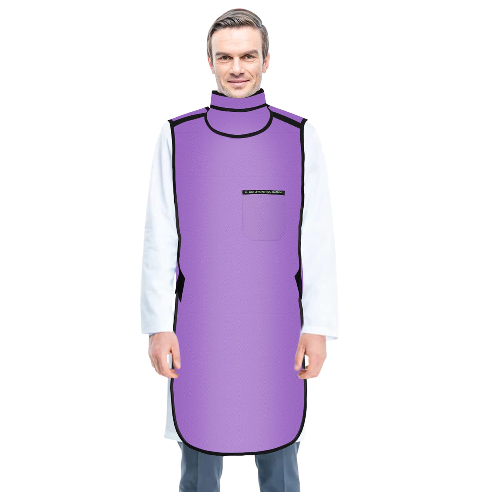 Tablier de protection contre les rayons X avec protection thyroïdienne - 0,5 mmPb - Léger - Blindage en plomb - Vêtement de protection pour dentistes - Gilet de protection équivalent pour hôpitaux,