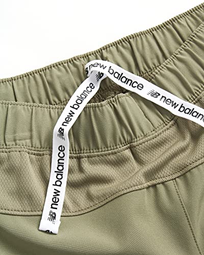 New Balance Boys Active Shorts - Kids Athletic Performance Basketball Shorts With Pockets - Gym Shorts For Boys (8-20), Size 8, Olive Leaf #TOP2