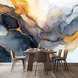 Fototapete Abstrakt Marmoriert Linien Vlies Tapete 400 x 280 cm 3D Effekt Wandbild Wandtapete...