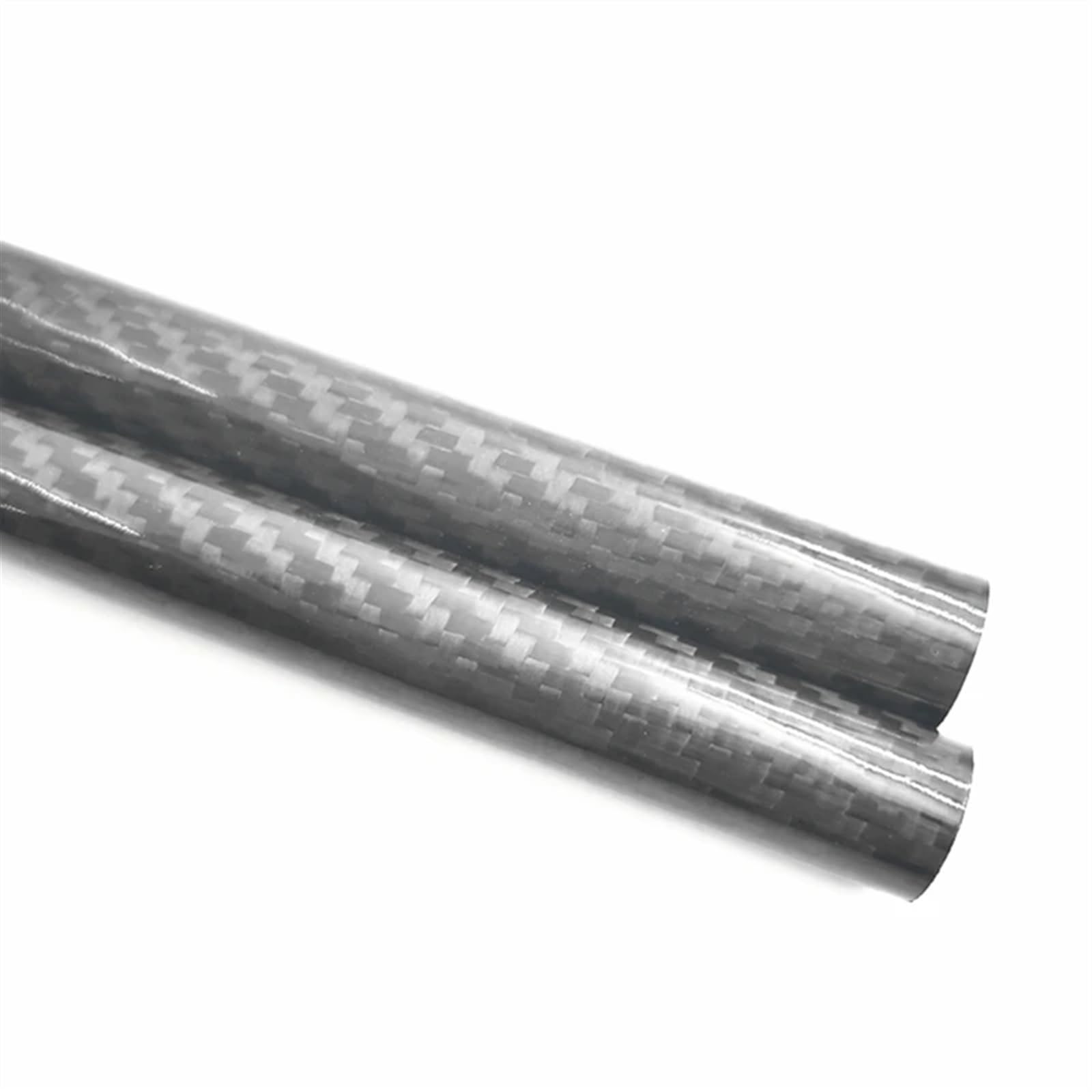 2pcs 10mm x 8mm 3K Twill Carbon Fiber Tube, high Strength Matte Carbon Fiber Tube Carbon Fiber Square Tube(500MM Length)