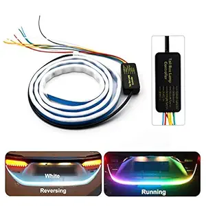 e-generix RGB Waterproof | ISO Certified | Colorful Flowing | LED Trunk Strip | for Car Trunk | Dynamic Blinkers | LED Turn Light | Tail Lights | LED Light Strip