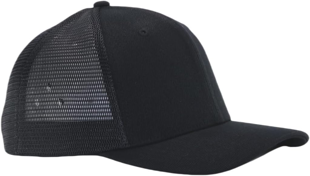 Mesh Snapback Hat, Mens Trucker Hats, Adjustable Blank Structured Baseball Caps, Ball Cap, Medium & XX-Large - Image 3