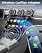 Wireless CarPlay Adapter for Apple iPhone, Converts Wired Connections to Wireless CarPlay, Zero delay, Plug-and-Play, Compatible with Apple iPhone iOS 10+ Systems and Various Vehicles（Silver）