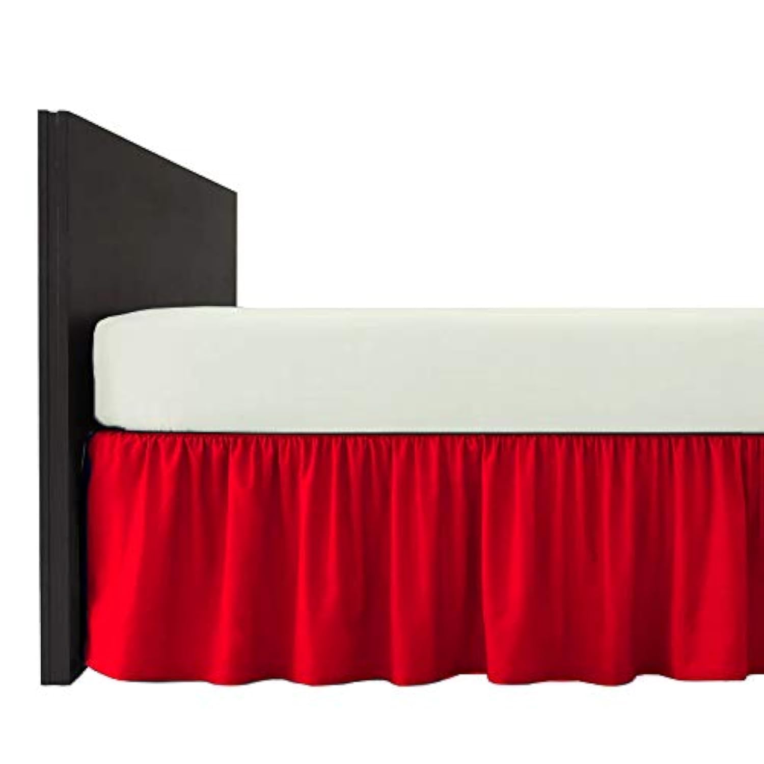 Plain Dyed Poly-Cotton Frilled Bed Base Valance Sheet - Easy Care, In 20 Colours - Machine Washable (Fuchsia, King)