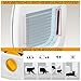 Ferplast Katzenklappe, Hundeklappe, Katzentür für glasscheiben, Pendeltür für Katzen und Kleine Hunde, 4-wege steuerbarer Ein- und Ausgang, Teiltunnel, SWING 3 Haustierklappe, Weiß