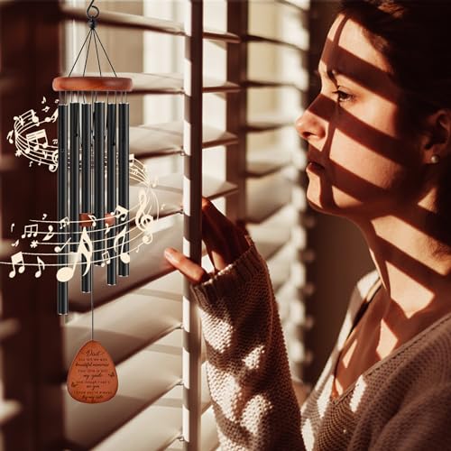 Image of Memorial Gifts for Loss of Dad,Memorial Wind Chimes 25'', Bereavement Gifts for Loss of Father, Home Decor Outdoor Garden, Soothing Melodic Tones with Mute Option