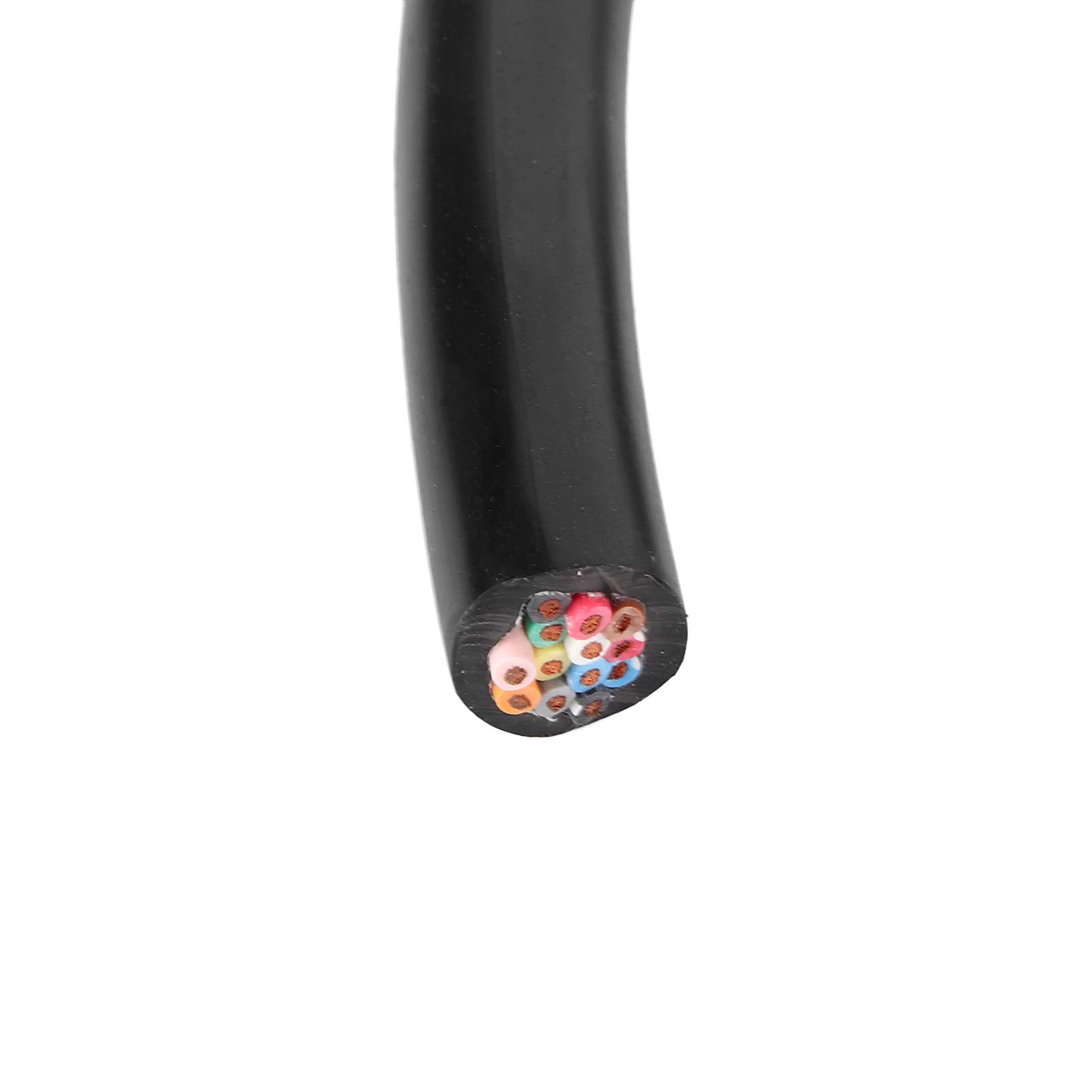 Aqxreight Cavo Per Spina Rimorchio 13 Poli – 2 Metri, Connettore Europeo Per Roulotte E Rimorchi Leggeri, Con Cablaggio Standard - 5