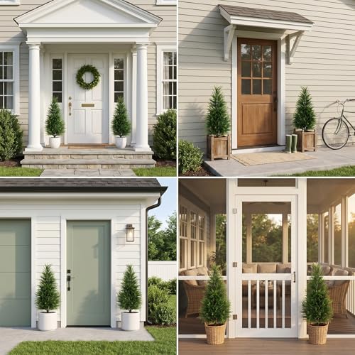 Image of 3FT Artificial Cedar Trees 2 Pack