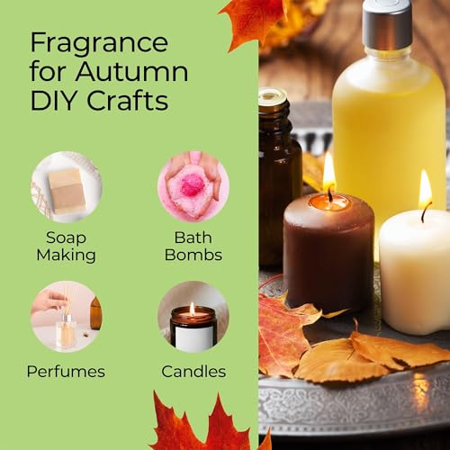 Image of Good Essential Professional Autumn Wreath Fragrance Oil 10ml (0.33 fl oz) for Diffusers, Lotions, Perfumes, Candle Fragrance Oil, Aromatherapy, Soap Making