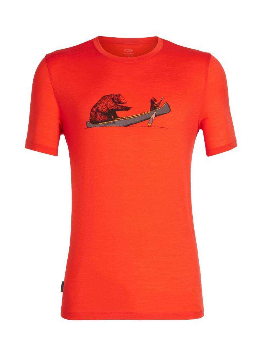 Icebreaker Men's Tech Lite Ss Crewe Canoe Companions T-Shirt