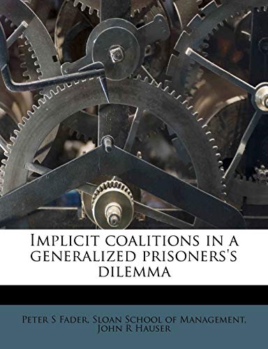 Implicit Coalitions in a Generalized Prisoners's Dilemma