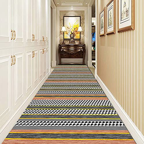 DRSFF Hallways Runner Rug, Modern Non Slip Do Not Fade