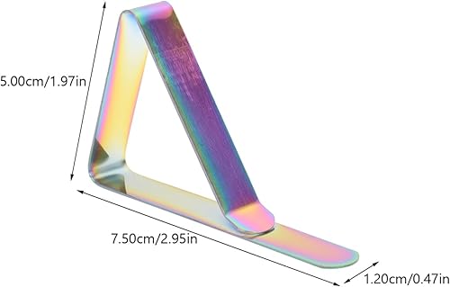 Miniatura 3 de Yardwe Clips para mantel, paquete de 6 clips de acero inoxidable para mantel a prueba de óxido y antideslizante para mantel para el hogar, cocina,