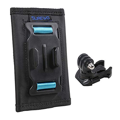 SUREWO Backpack Shoulder Strap Mount Compatible with All GoPro Cameras,GoPro Hero 8/7/(2018)/6/5 Bla - //coolthings.us