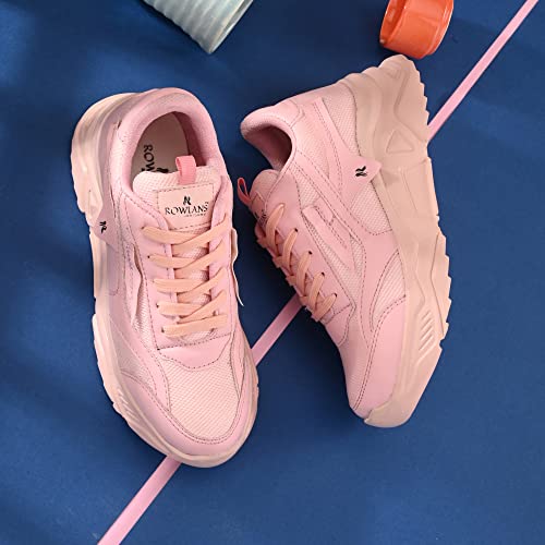 Image of ROWLANS Women's Mesh Lace-up Lightweight Sports /Gym /Running Shoes