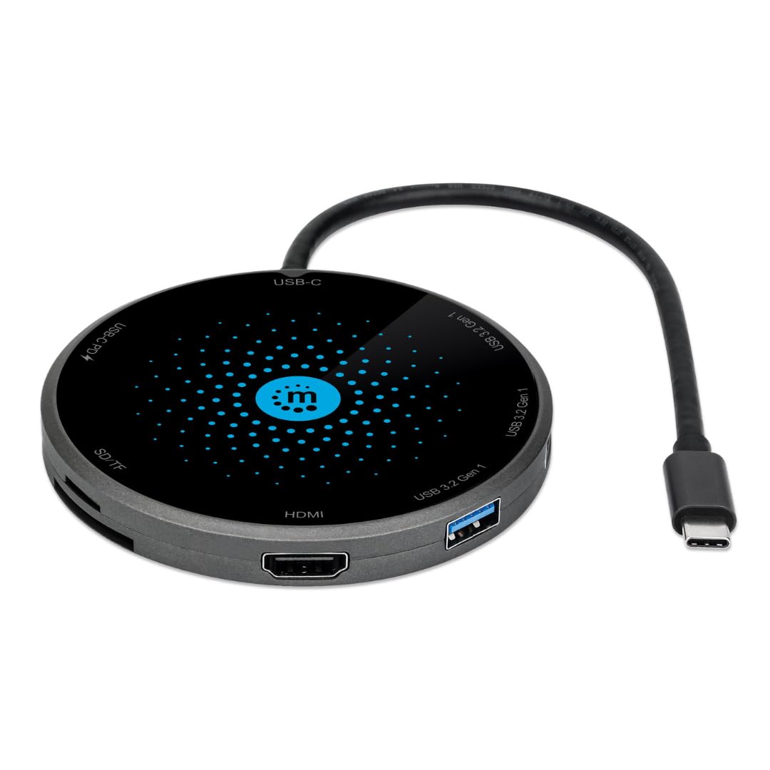 BASE MANHATTAN USB-C 8 EN 1 CON CARGADOR DE INDUCCIÃ“N DE 10 W